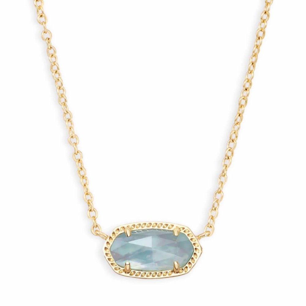 kendra scott elisa gold march birthstone necklace